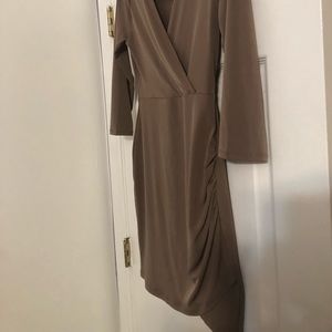 long sleeve, v-neck dress
